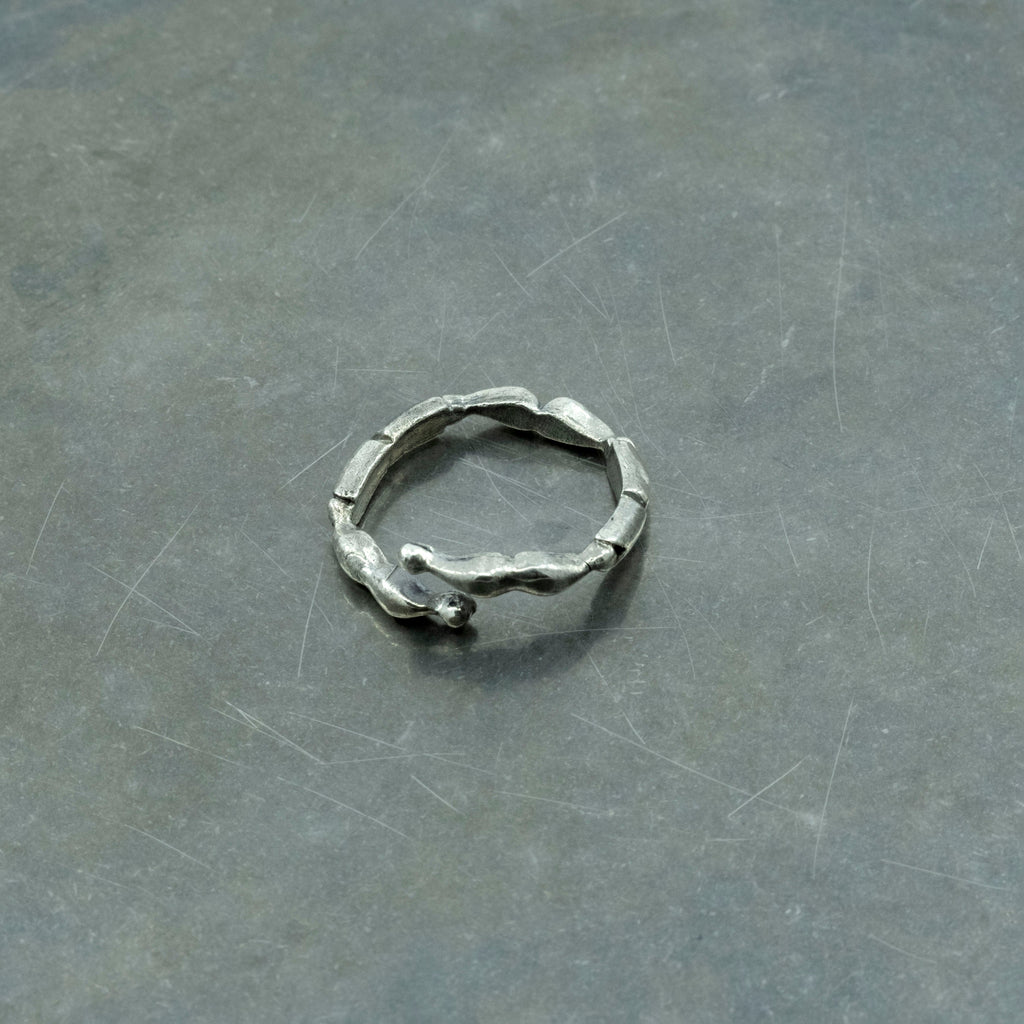 Kemik Yüzük 925 Ayar Gümüş Kolye