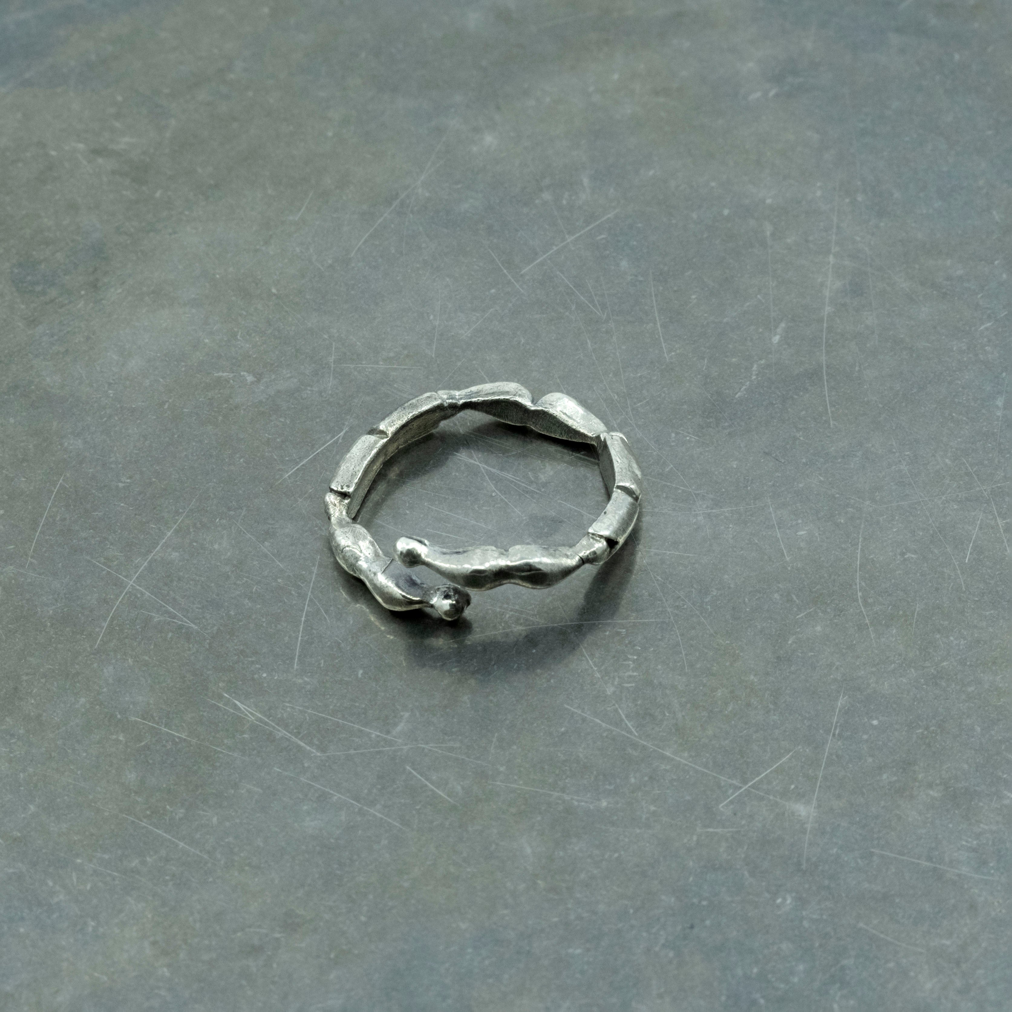 Kemik Yüzük 925 Ayar Gümüş Kolye